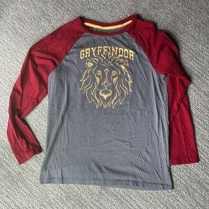 Harry Potter Gryffindor Raglan Long Sleeve Top XL